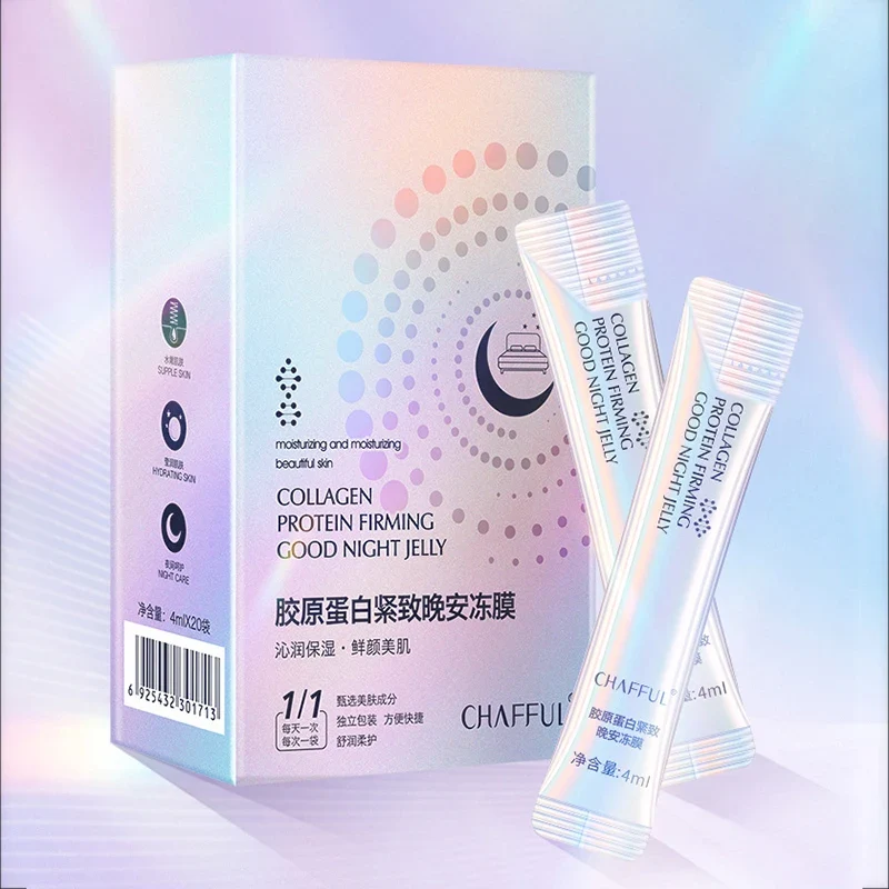 20pcs Collagen Sleeping Facial Masks Anti Wrinkles Moisturizing Anti-aging Firming Collagen Masks Face Mask Facial Skin Care