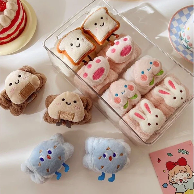 Reusable Face Wash Hand Wrist Strap 1Pair Cartoon Sweat Band Towel Band Comfortable Flexible Absorbent Wrist Strap for Face Wash
