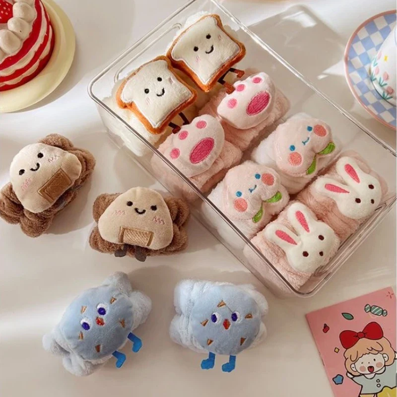 Cartoon Reusable Face Wash Hand Wrist Strap 1Pair Sweat Band Towel Band Flexible Absorbent Wrist Strap for Face Wash Comfortable