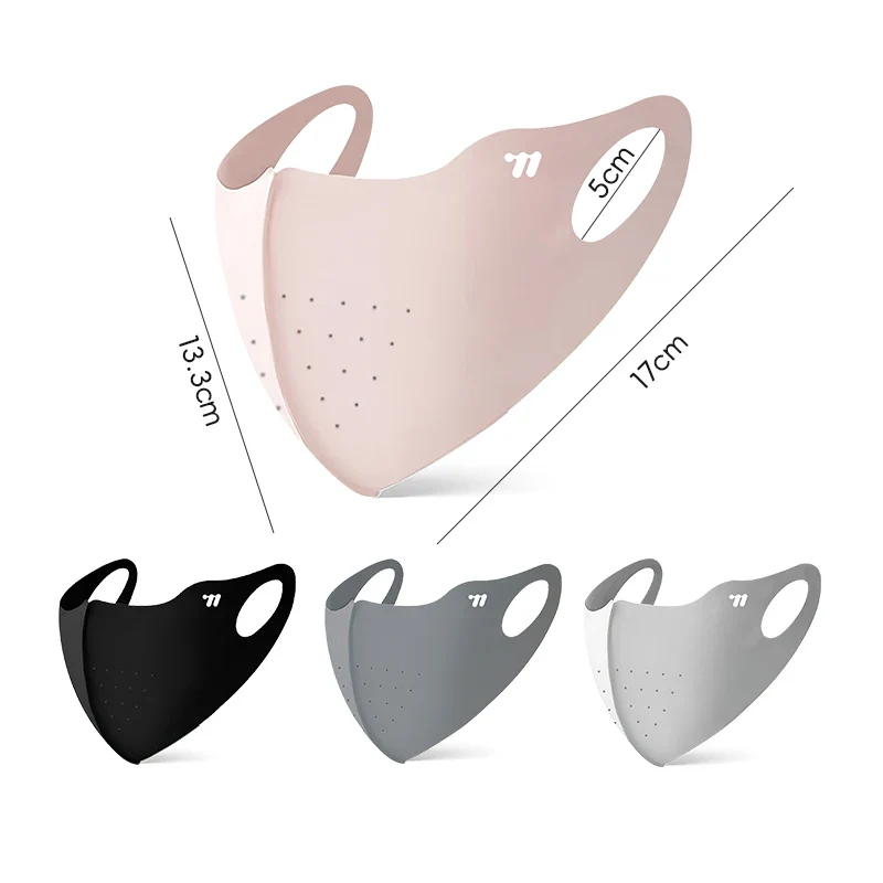 WEST BIKING Summer Sunscreen Traceless Mask 3D Ice Silk Breathable UV Protection Mask Summer Outdoor Sport Cycling Sports Masks