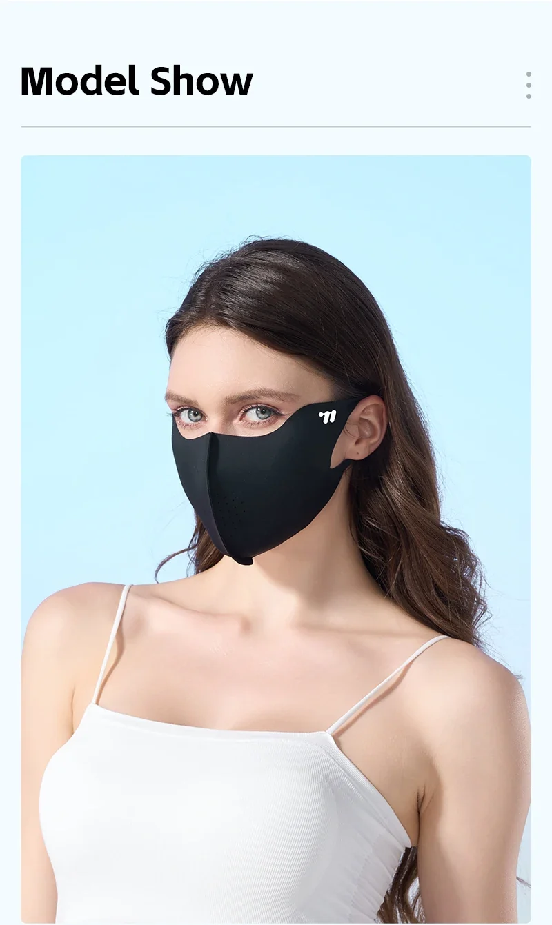 WEST BIKING Summer Sunscreen Traceless Mask 3D Ice Silk Breathable UV Protection Mask Summer Outdoor Sport Cycling Sports Masks