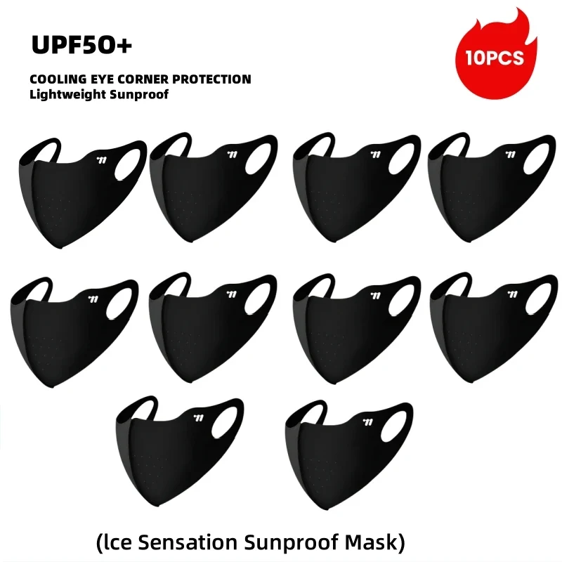 WEST BIKING Summer Sunscreen Traceless Mask 3D Ice Silk Breathable UV Protection Mask Summer Outdoor Sport Cycling Sports Masks