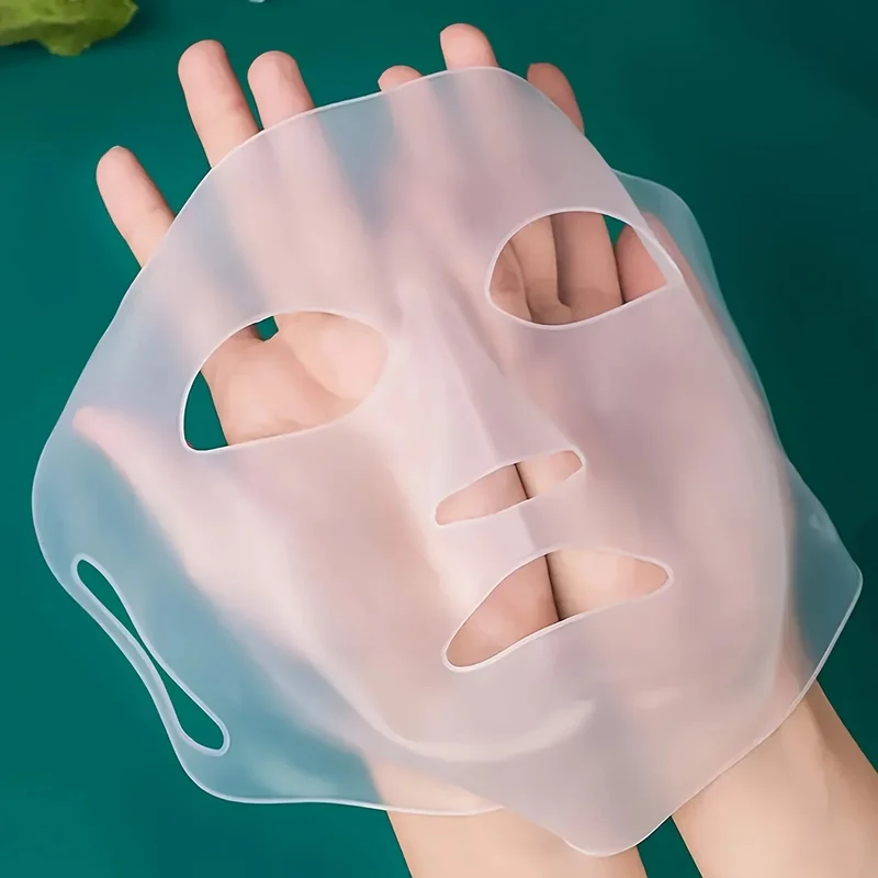 3D Silicone Face Mask Cover Reusable Face Mask Holder for Sheet Masks Moisturizing Facial Mask Cover Prevent Evaporation Beauty