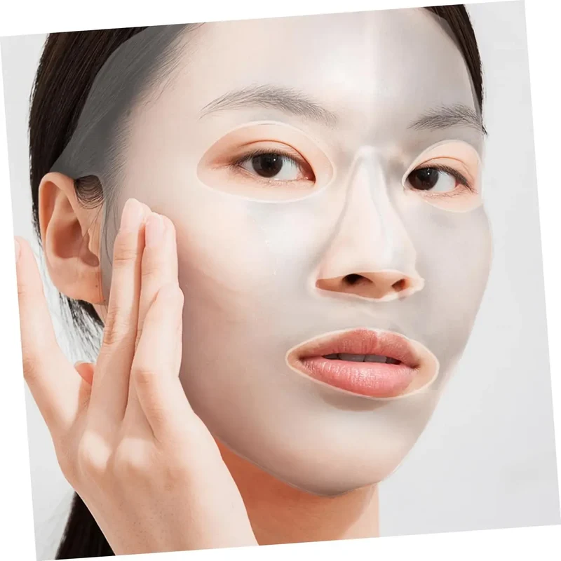 3D Silicone Face Mask Cover Reusable Face Mask Holder for Sheet Masks Moisturizing Facial Mask Cover Prevent Evaporation Beauty