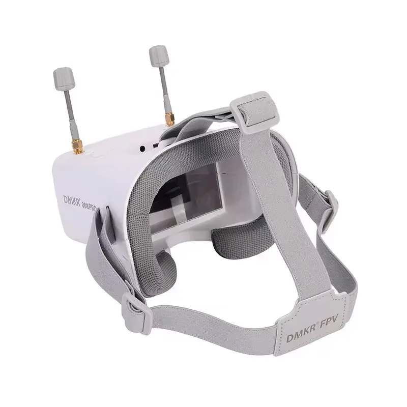 008d Pro Fpv Goggles 8g Analog Video Transmission 3.7v Lipo Battery Charging Remote Dvr Included Plastic Headset