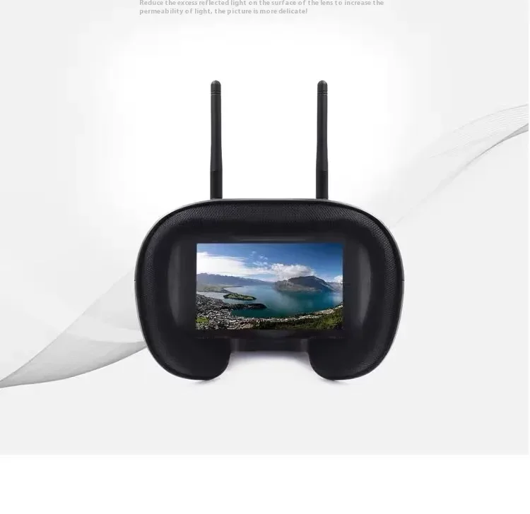 008d Pro Fpv Goggles 8g Analog Video Transmission 3.7v Lipo Battery Charging Remote Dvr Included Plastic Headset