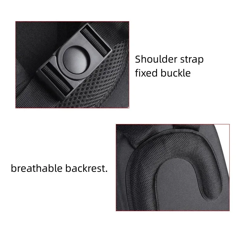 Backpack Hard Case EVA Liner Shock Absorption Waterproof Bag Storage Glasses V2 Motion Joystick Remote Control for DJI FPV Drone