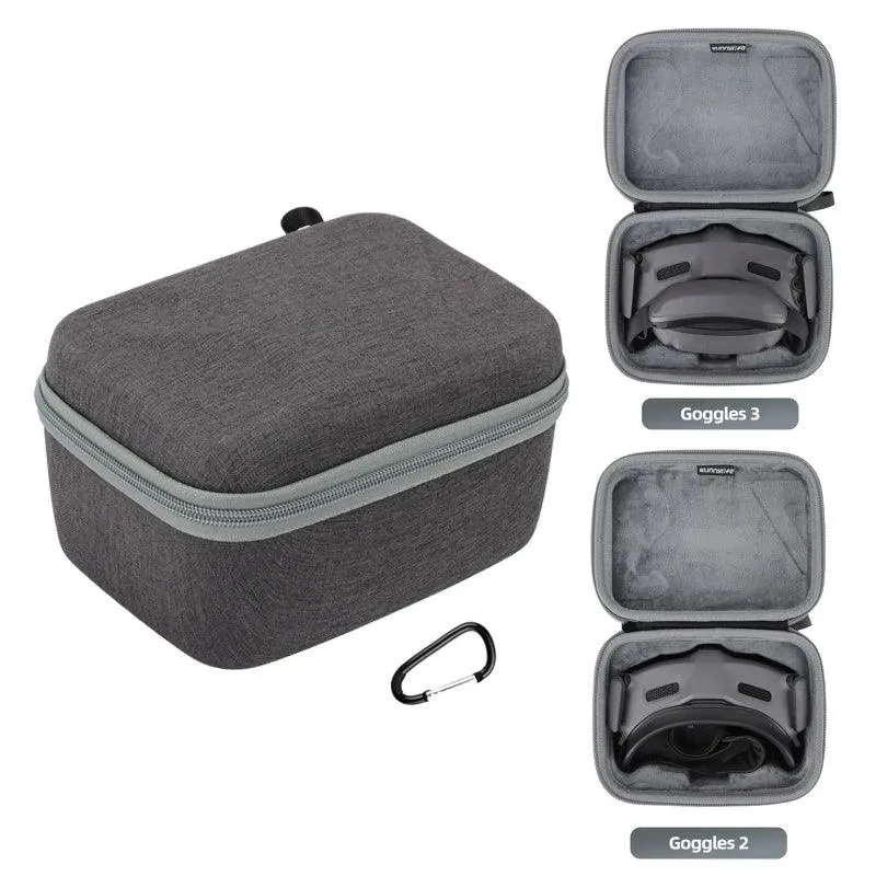 For DJI Avata 2 Goggles 2/3 Bag Case Storage Portable Hard Case Nylon Handle Shock-proof Carrying Box Accessory Goggles 2 3
