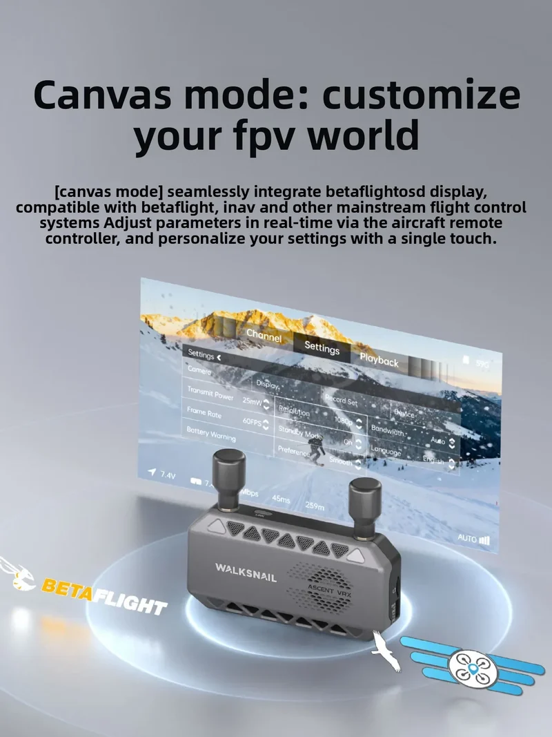 2026 Edward original factory packaging Walksnail Ascent VRX high definition digital FPV receiver hDMI output 1080P picture