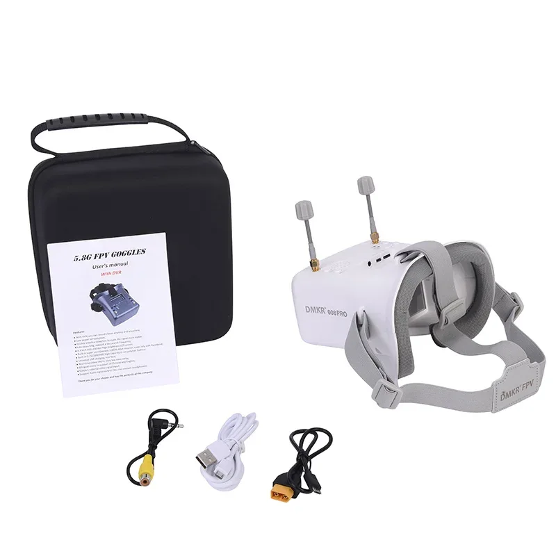 008D PRO Fpv Goggles For 5.8ghz Elrs 4.3inch Analog Fpv Goggles For Fpv Goggle Headstrap