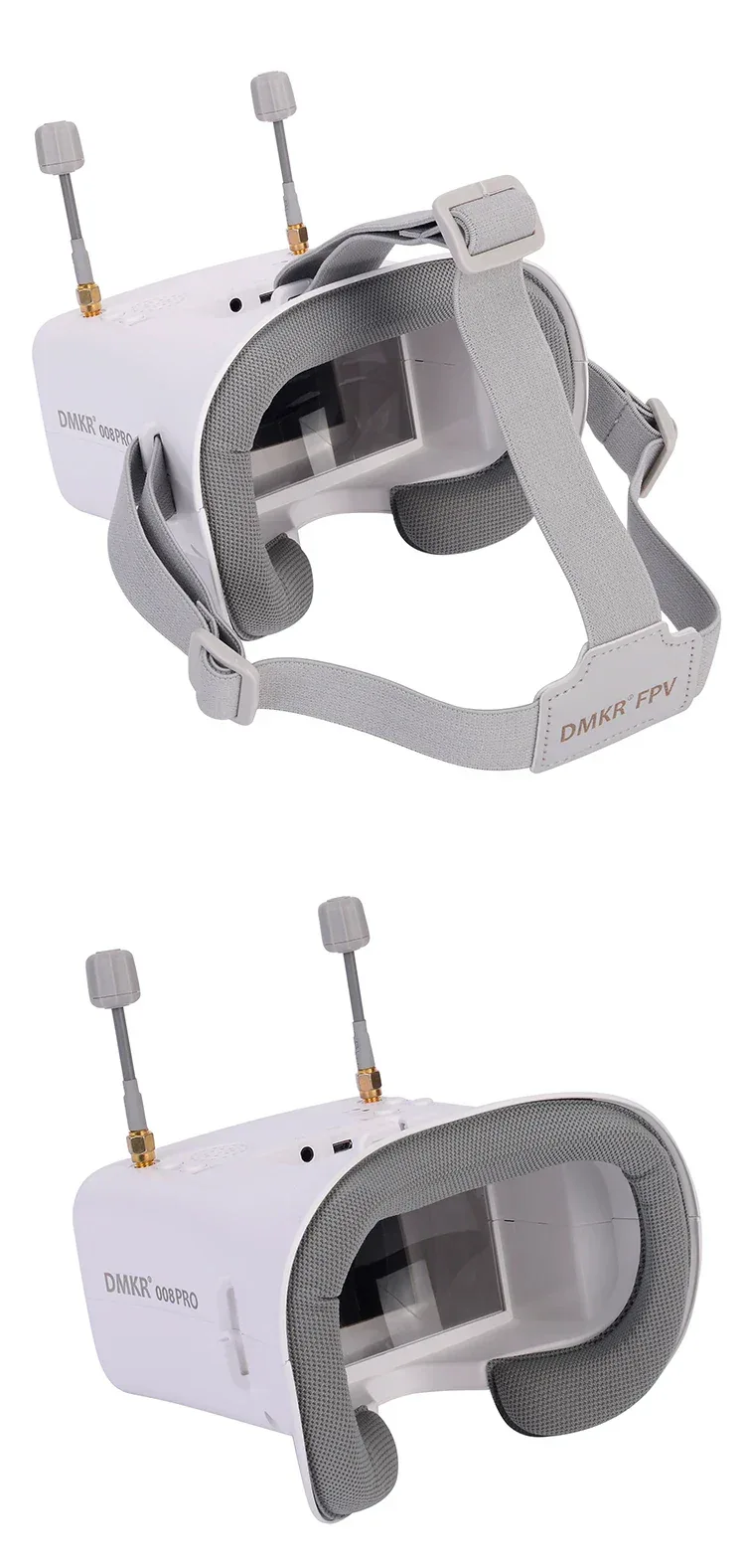 008D PRO Fpv Goggles For 5.8ghz Elrs 4.3inch Analog Fpv Goggles For Fpv Goggle Headstrap