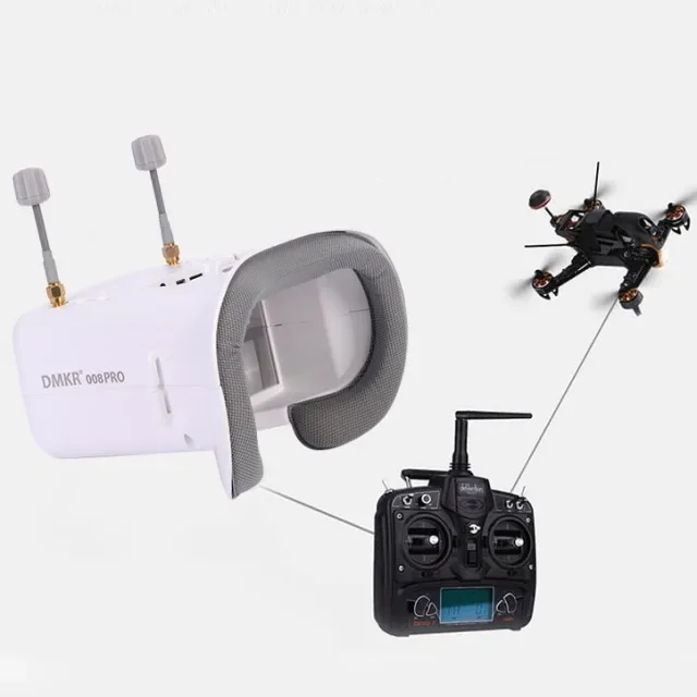 008D PRO Fpv Goggles For 5.8ghz Elrs 4.3inch Analog Fpv Goggles For Fpv Goggle Headstrap