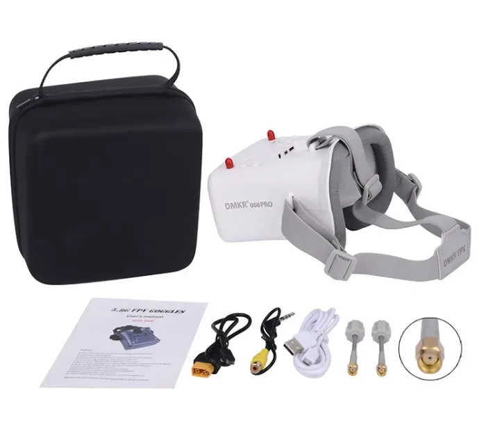 008D PRO Fpv Goggles For 5.8ghz Elrs 4.3inch Analog Fpv Goggles For Fpv Goggle Headstrap