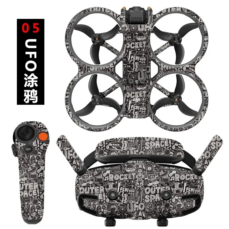 Stickers Skin Set Protective Film for DJI Avata 2 Motion Rocker 3 Goggles 3 Anti-scratch Protective Film Refit Decals Accessory