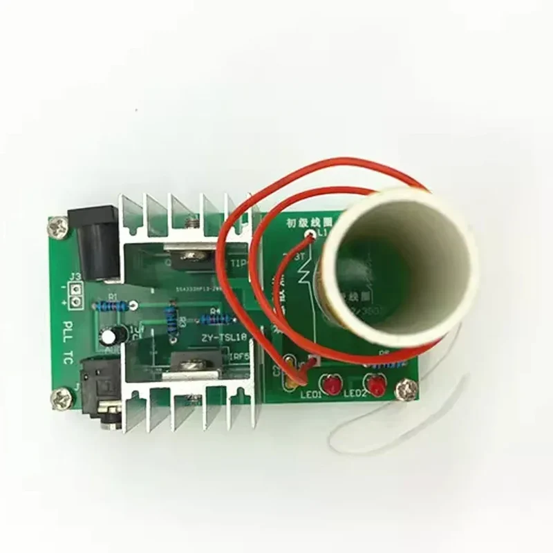 DIY Mini for Tesla Coil Kit DIY Music Loudspeaker Board Arc Experiment High Temperature High Pressure Plasma DC 15-24V 15W 2A