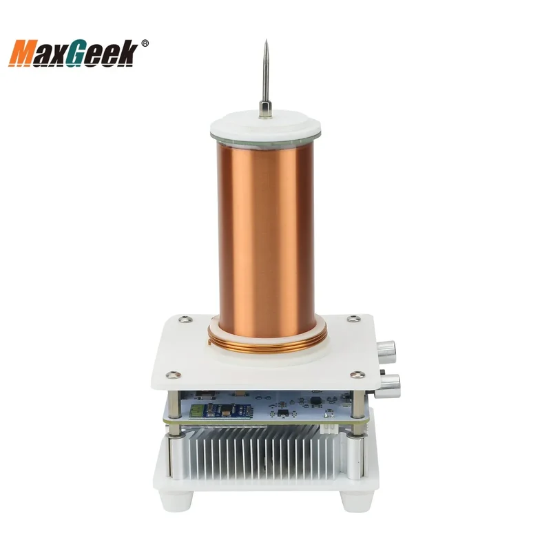 Wishcolor YSKJ-36 Blue/Golden Double Class E Tesla Coil with 10cm Thin Arc Support Music Bluetooth Playback