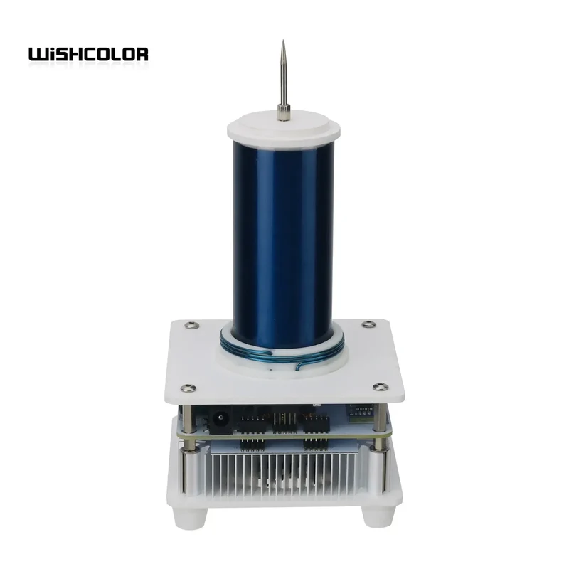 Wishcolor YSKJ-36 Blue/Golden Double Class E Tesla Coil with 10cm Thin Arc Support Music Bluetooth Playback