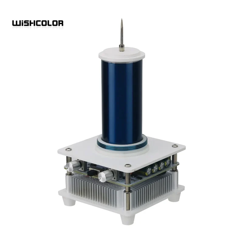 Wishcolor YSKJ-36 Blue/Golden Double Class E Tesla Coil with 10cm Thin Arc Support Music Bluetooth Playback