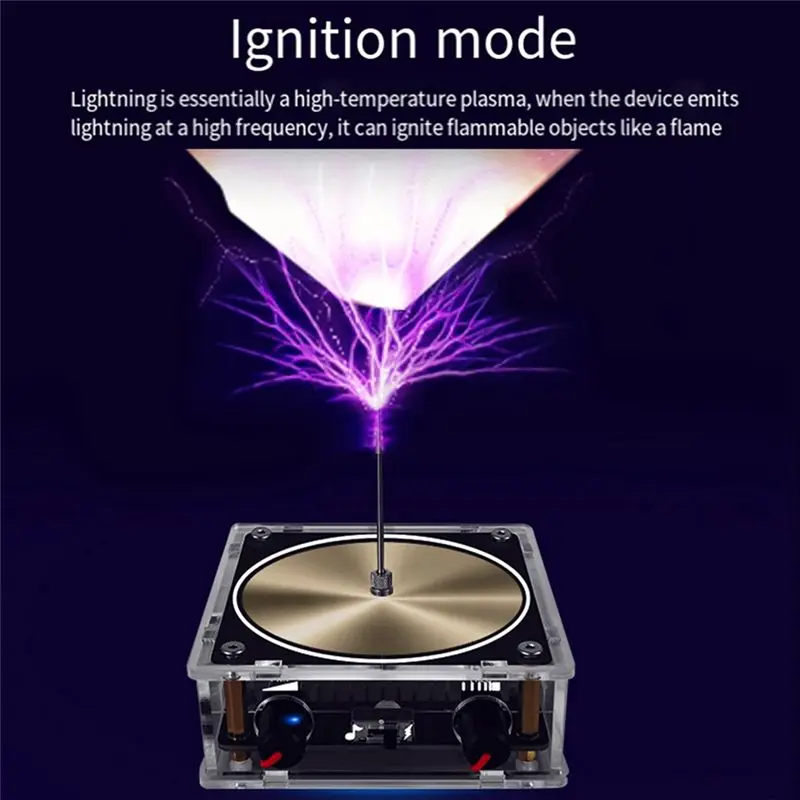 A29F-For Tesla Gold Music Coil Artificial -Pattern Touchable Audio Input Bluetooth Science Experiment Coil