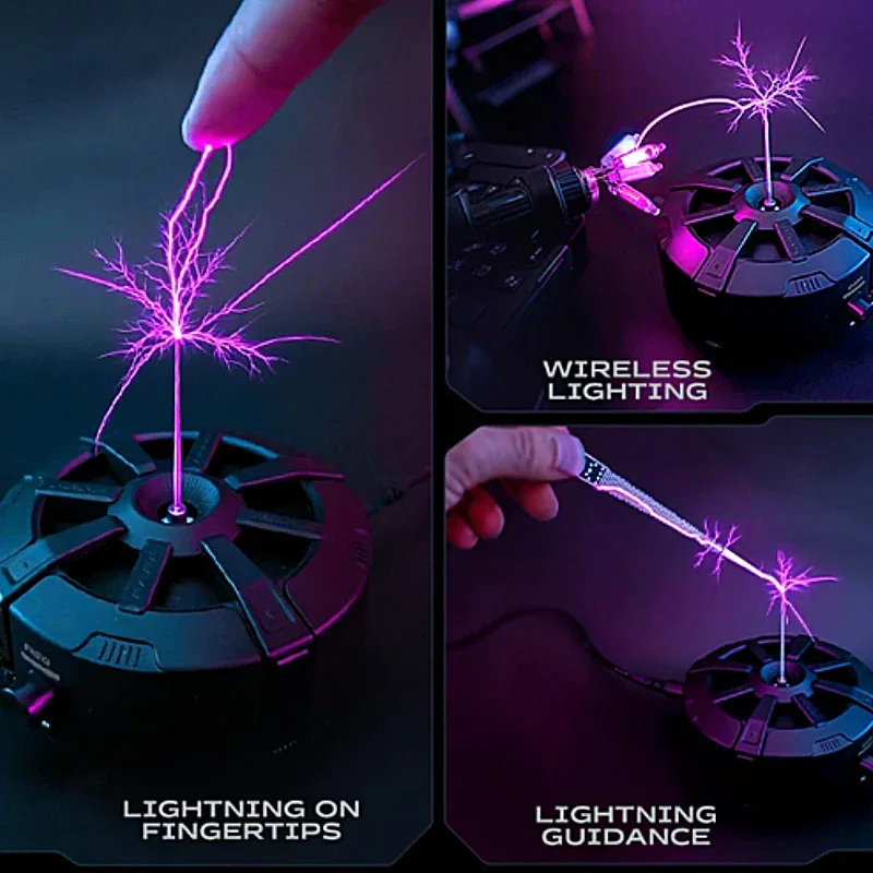 2025 Music Tesla Coil Bluetooth AUX Wireless Speaker Touchable Spark Tesla Musical Coil Lighting For Science Experiment Gifts