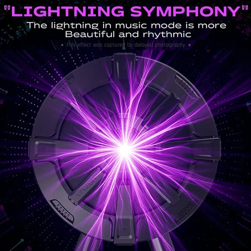 2025 Music Tesla Coil Bluetooth AUX Wireless Speaker Touchable Spark Tesla Musical Coil Lighting For Science Experiment Gifts