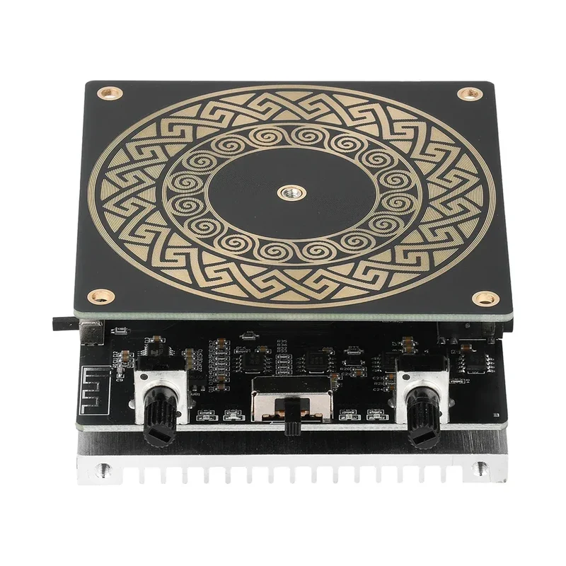 Mini Tesla Coil with Bluetooth Music Sync Adjustable Arc Length Touchable Safe Low-Voltage Design RGB Light Show
