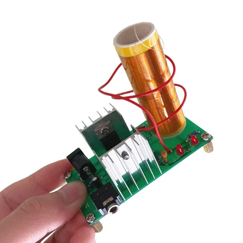 DIY Mini for Tesla Coil Kit DIY Music Loudspeaker Board Arc Experiment High Temperature High Pressure Plasma 15W DC 15-24V 2A