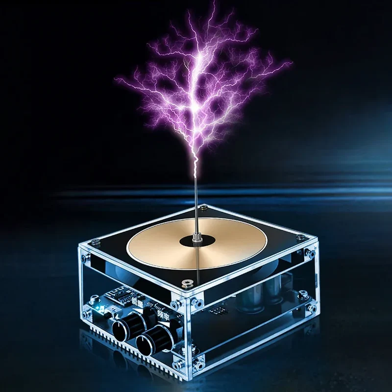 Tesla Coil Speaker Plam Music Loudspeaker Wireless Lighting High Frequency Pulse Test Apparatus for Experiment Science Education