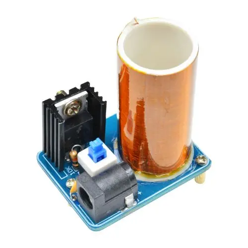 BD243 Mini Tesla Coil Kit Magic Props DIY Parts Empty Lights Technology Diy Electronics BD243C DIY Mini Tesla Coil Module