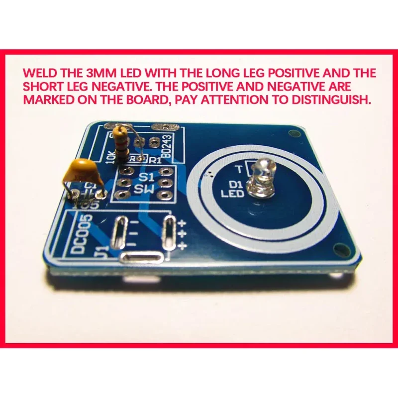 BD243 Mini Tesla Coil Kit Magic Props DIY Parts Empty Lights Technology Diy Electronics BD243C DIY Mini Tesla Coil Module