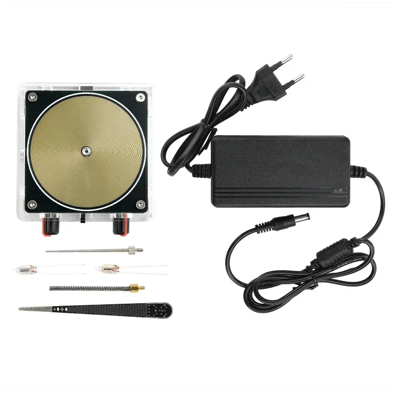 AC110-220V Input Dual Mode Music Tesla Coil Palm Tesla Coil High Frequency Voltage Pulse arc Generator Artificial Lightning