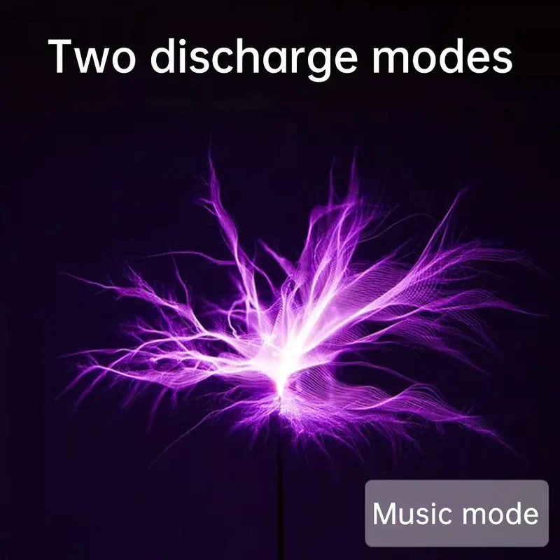 AC110-220V Input Dual Mode Music Tesla Coil Palm Tesla Coil High Frequency Voltage Pulse arc Generator Artificial Lightning