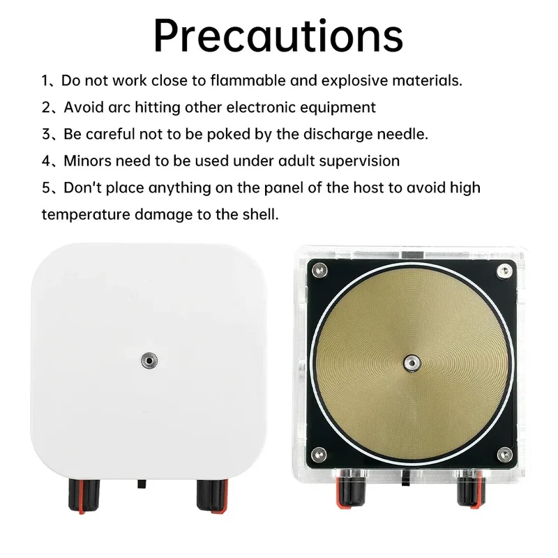 AC110-220V Input Dual Mode Music Tesla Coil Palm Tesla Coil High Frequency Voltage Pulse arc Generator Artificial Lightning