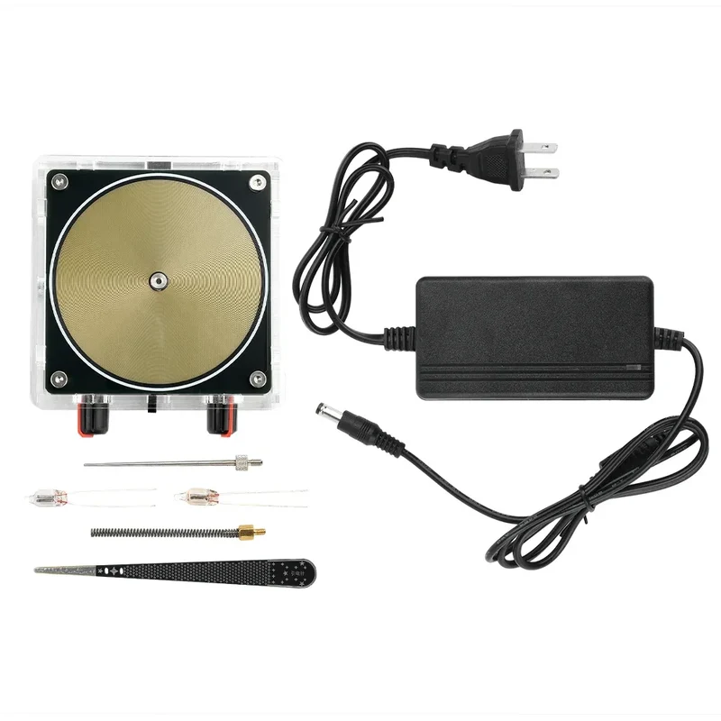 AC110-220V Input Dual Mode Music Tesla Coil Palm Tesla Coil High Frequency Voltage Pulse arc Generator Artificial Lightning