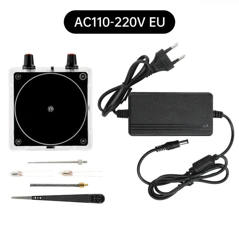 AC110-220V Input Dual Mode Music Tesla Coil Palm Tesla Coil High Frequency Voltage Pulse arc Generator Artificial Lightning