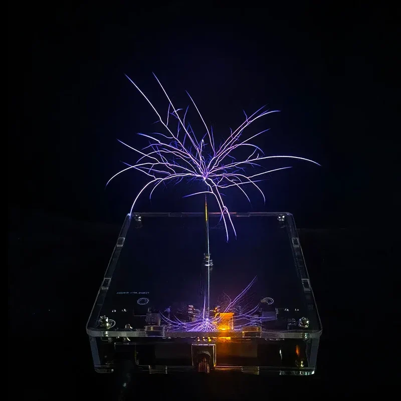 10cm Tesla Coil Arc Generator Touchable Artificial Lightning for Physics Teach Electromagnetic Science Popularization Experiment