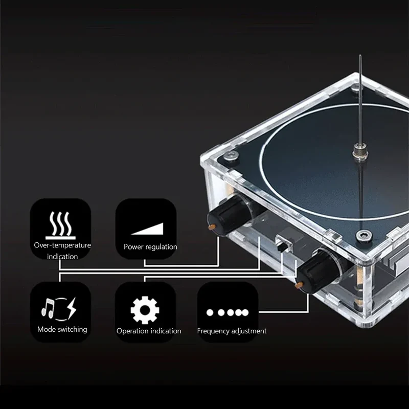 Multi-Function Music for TESLA Coil Speaker Voltage Pulse Electric Arc Generator Bluetooth-Compatible Scientific Experiment Tool