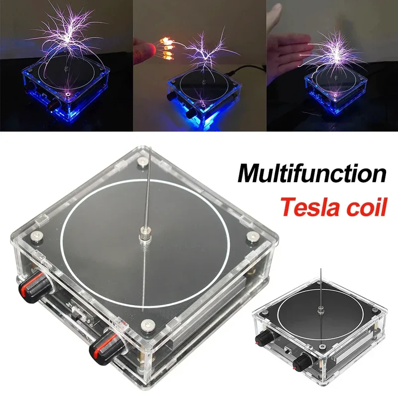 Multi-Function Music for TESLA Coil Speaker Voltage Pulse Electric Arc Generator Bluetooth-Compatible Scientific Experiment Tool