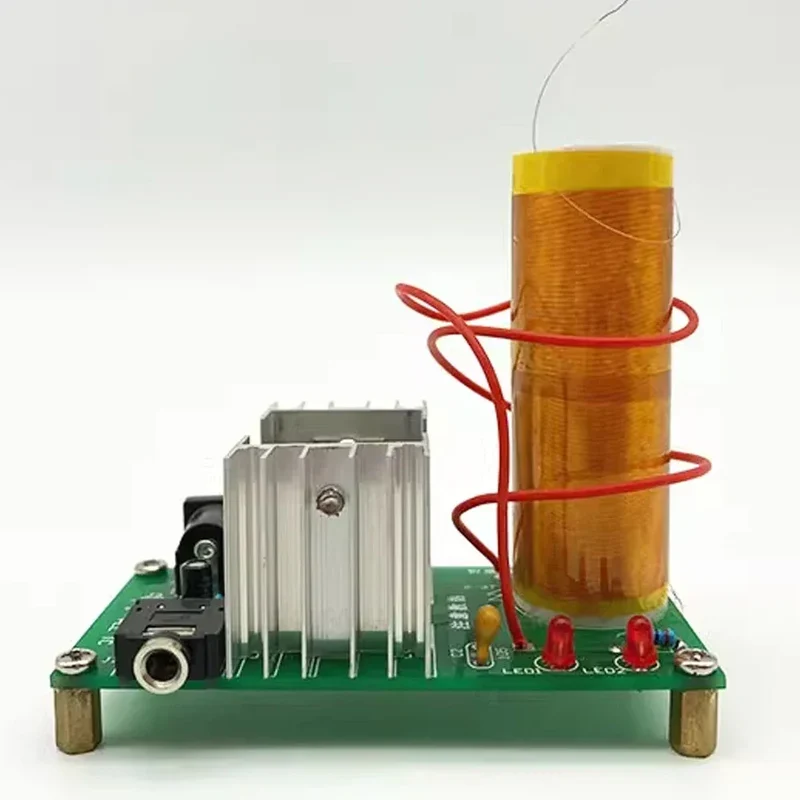 DIY Mini for TESLA Coil Kit DIY Music Loudspeaker Board Arc Experiment Wireless Transmission Input Voltage 15-24V 15W 2A