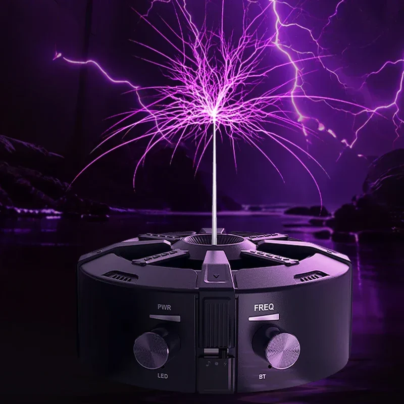 New Tesla Coil Music Touchable Spark Musical Tesla Coil Lighting Student Science Experiment Tools Wireless Bluetooth Speaker