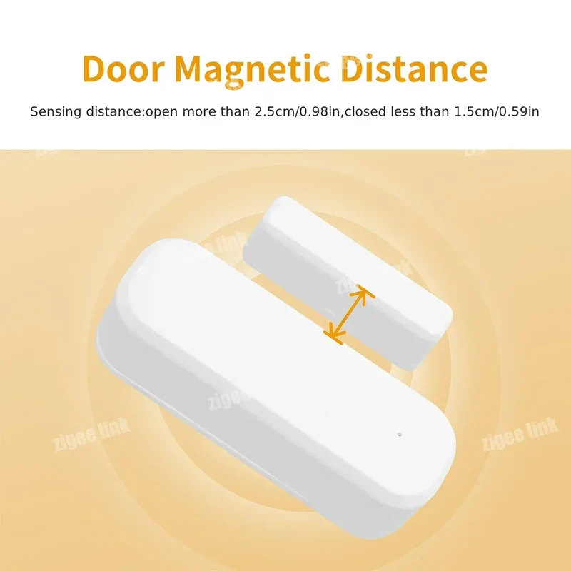 Tuya Zigbee 3.0 Smart Door Sensor Window Magnetic Sensor Wireless Door Alarm Detector Smart Home Security System