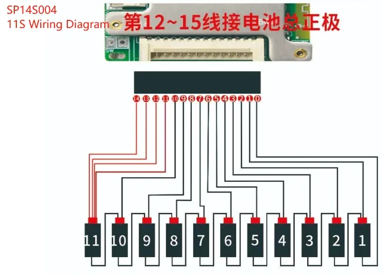 JBD Smart BMS 7S 8S 9S 10S 11S 12S 13S 14S 24V 36V 48V Built-in BT 20A 30A BMS Lifepo4 Li-ion Passive Balance Uart for E-bike