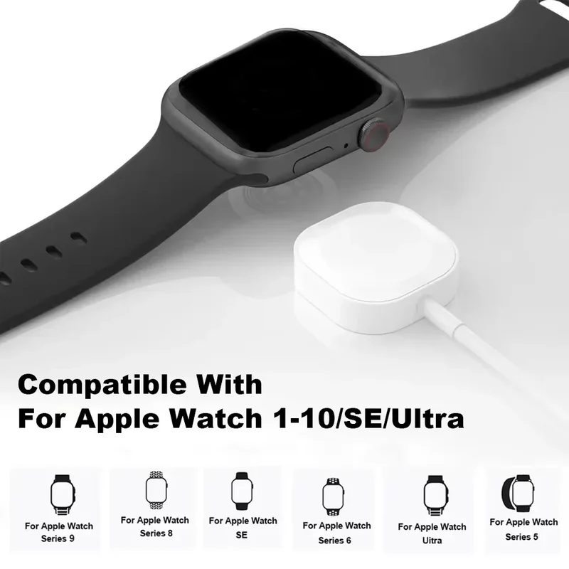 New Magnetic Wireless USB A Fast Charger Type C Charging Cable For Apple Watch Series 10 9 8 7 6 5 4 3 2 1 Ultra Edition iWatch