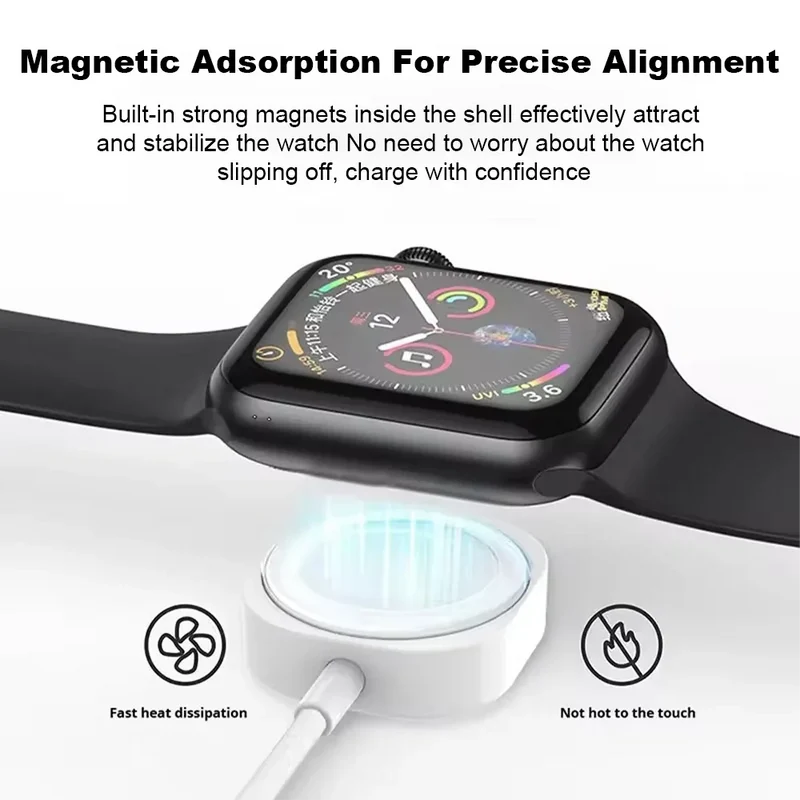 New Magnetic Wireless USB A Fast Charger Type C Charging Cable For Apple Watch Series 10 9 8 7 6 5 4 3 2 1 Ultra Edition iWatch