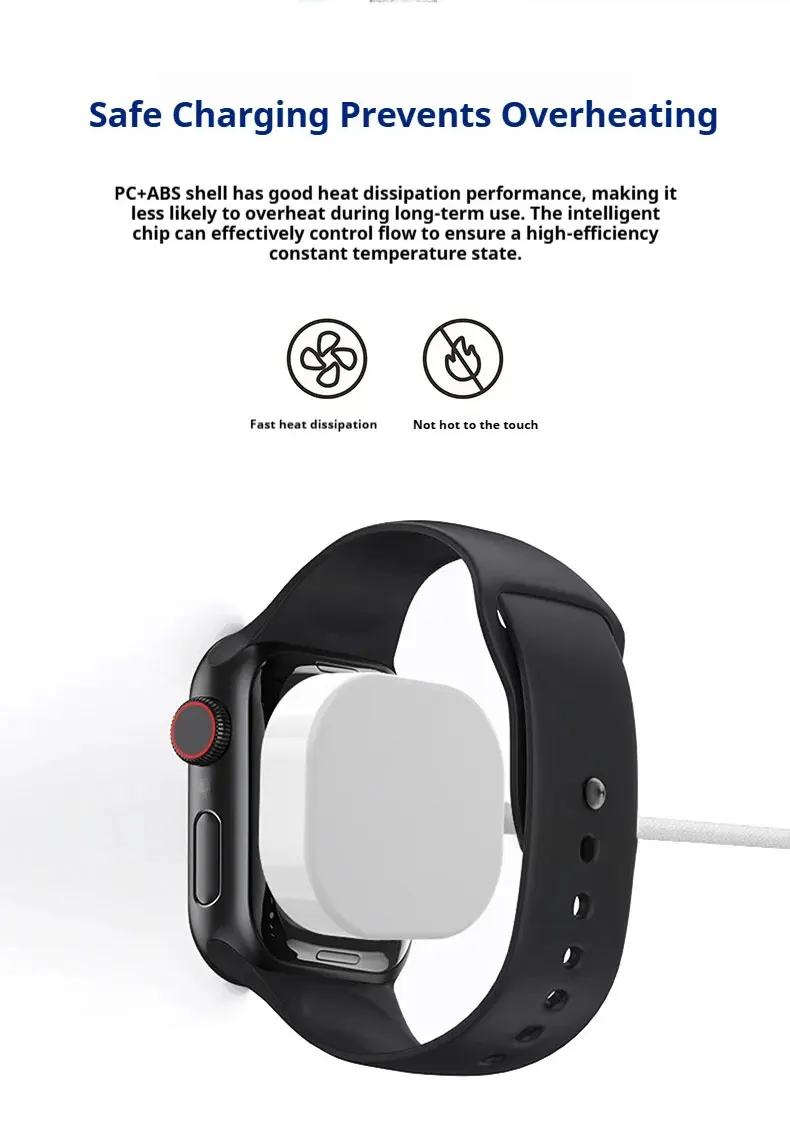 New Magnetic Wireless USB A Fast Charger Type C Charging Cable For Apple Watch Series 10 9 8 7 6 5 4 3 2 1 Ultra Edition iWatch