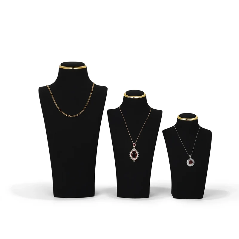 Jewelry Display Stand Jewellery Mannequin Jewelry Stand Set Jewelry Display Velvet Necklace Holder Jewellery Display Necklace