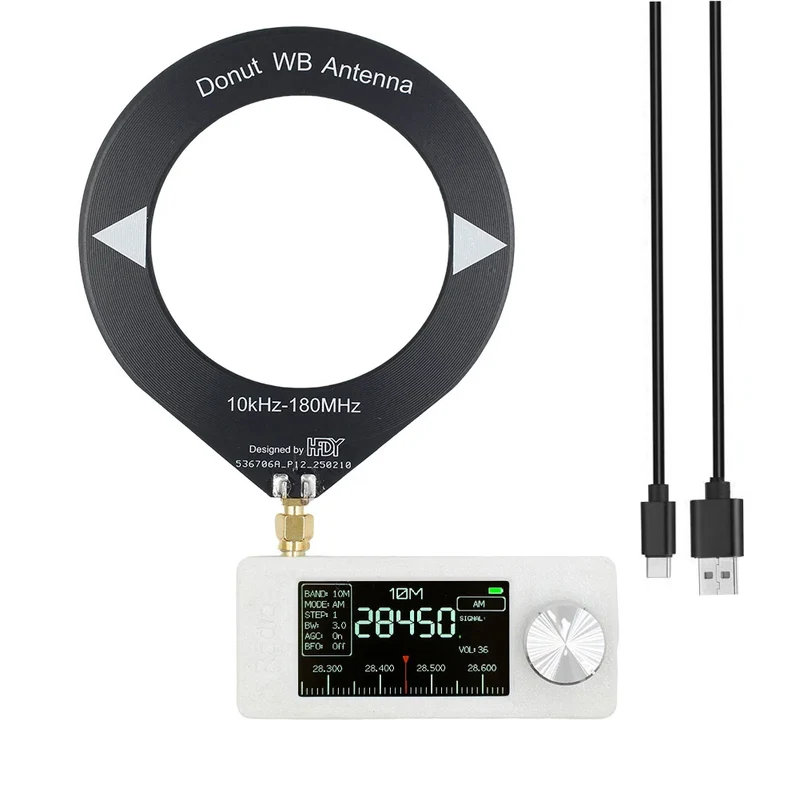 SI4732 0.5-108mhz Portable Radio 1.9inch IPS Screen Pocket Mini Radio LSB USB AM FM FM/AM Radio HF SW MW VHF Radio