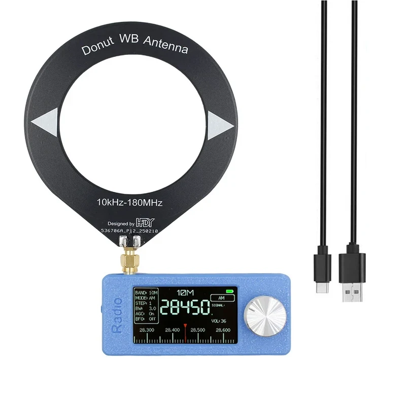 SI4732 0.5-108mhz Portable Radio 1.9inch IPS Screen Pocket Mini Radio LSB USB AM FM FM/AM Radio HF SW MW VHF Radio