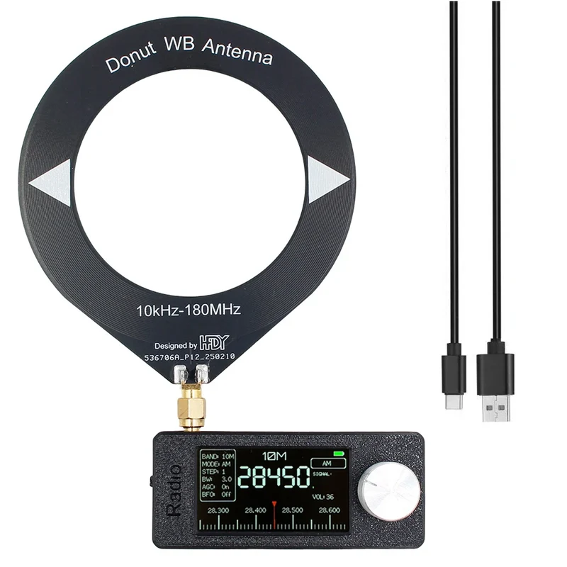 SI4732 0.5-108mhz Portable Radio 1.9inch IPS Screen Pocket Mini Radio LSB USB AM FM FM/AM Radio HF SW MW VHF Radio