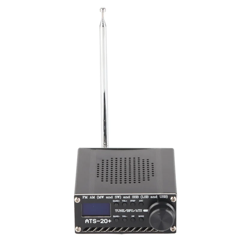 Full Band Radio Receiver AM LW MW SW SSB LSB USB Scanner Portable with Antenna ATS-20+ Si4735 Electronic Components